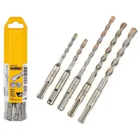DeWALT Príslušenstvo - 5-dielna súprava vrtákov SDS-Plus do muriva DT60301