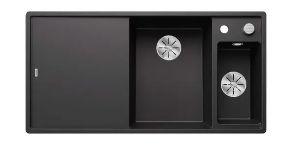 Blanco Axia III 6 - Silgranitový drez, 100x51 cm, s ovládaním odtoku a príslušenstvom, InFino, antracit 523472