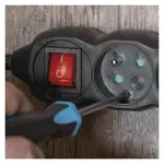 Přívod prodlužovací, 4 zásuvky s vypínačem, 3m / 250V, černý