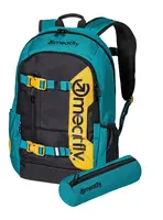 Meatfly batoh Basejumper Dark Jade/Black 22 L | Černá | Objem 22 L