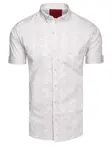 Koszula męska z krótkim rękawem biała Dstreet