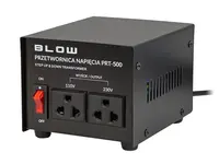 Měnič napětí BLOW PRT-500 230V/110V 500W - rozbaleno - mírně poškozený obal