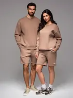 Ombre UNISEX tracksuit set sweatshirt + shorts
