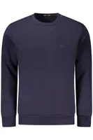 Pánská mikina bez kapuce modrá