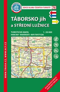 Táborsko jih, střední Lužnice /KČT 76 1:50T Turistická mapa