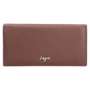 Dámská kožená peněženka Lagen Vivie - hnědá