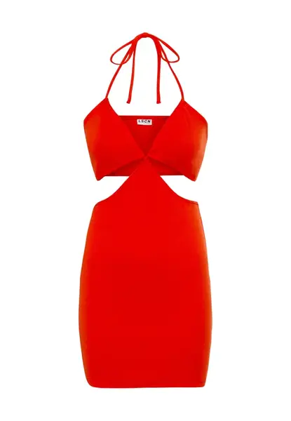 LSCN by LASCANA Šaty  oranžovo červená