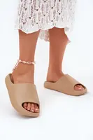 Boto Dámské Pěnové Pantofle Tmavě Béžové Rivasol