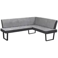 MID.YOU ROHOVÁ LAVICE, černá, světle šedá