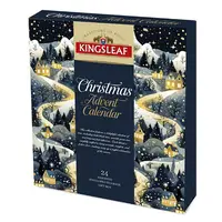 KINGSLEAF Xmas adventní kalendář 11 druhů čajů 24 sáčků
