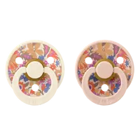 BIBS x LIBERTY Colour cumlíky z prírodného kaučuku 2ks - veľkosť 2 - June Blossom Blush Mix