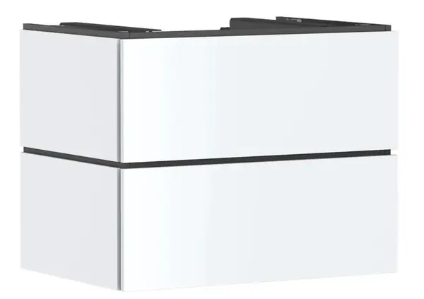 Hansgrohe Xilesa E - Umývadlová skrinka, 62x78x55 cm, 2 zásuvky, matná biela 54300700