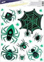 Okenní fólie halloween svítící 30x42cm 3003