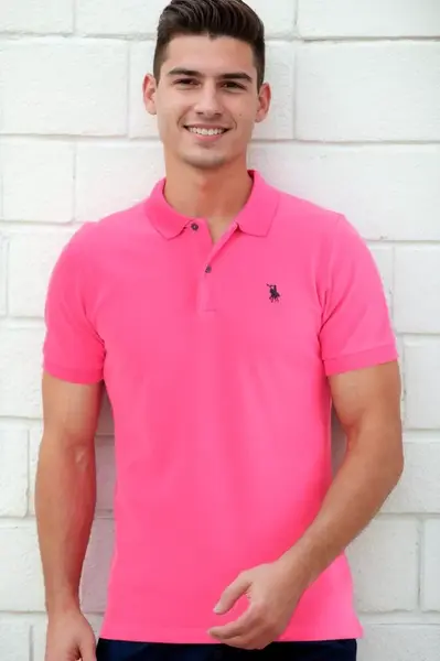 T9561 DEWBERRY MEN'S TSHIRT-FUCHSIA