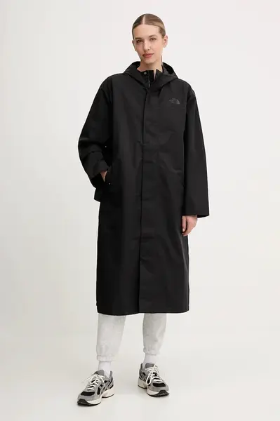 Bunda The North Face Nukabira černá barva, přechodná, NF0A8DTNJK31