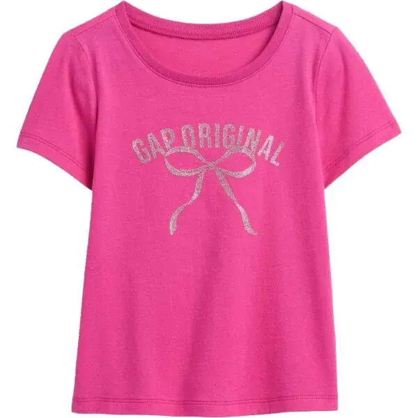 GAP V-LOGO TEE Dětské tričko, růžová, velikost