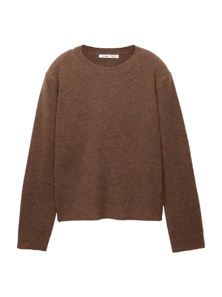Pull&Bear Sveter  tmavohnedá