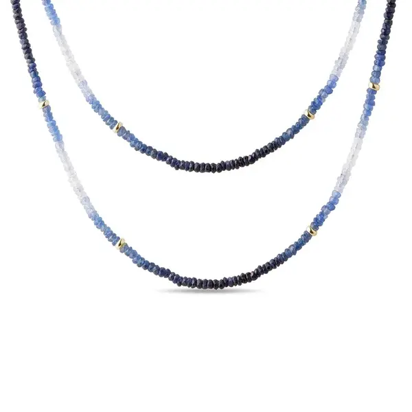 Zafírový náhrdelník Boho zo zlata KLENOTA