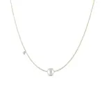 Náhrdelník zo žltého zlata s perlou a diamantom KLENOTA