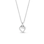 Náhrdelník jahoda z bílého 14k zlata KLENOTA