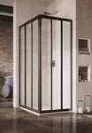 Ravak Supernova - Sprchové dveře ASRV3-90, 87-89 cm, černá/čiré sklo 15V703R2Z1