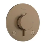 Hansgrohe Ecostat Comfort S - Termostatická baterie pod omítku, pro 2 spotřebiče, kartáčovaný bronz 33715140