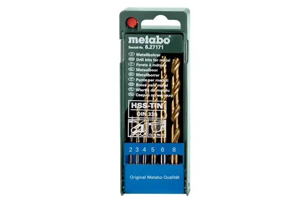 Metabo Příslušenství - 6dílná sada vrtáků do kovu 627171000