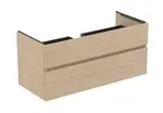Ideal Standard Finesse - Umyvadlová skříňka, 120x51x55 cm, 2 zásuvky, bílý dub E3394US