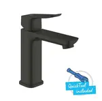 Grohe Dice - Umyvadlová baterie s výpustí Push-Open, studený start, matná černá 1018362430