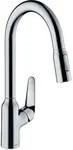 Hansgrohe Focus M42 - Dřezová baterie M4216-H220 s výsuvnou sprškou, chrom 71820000