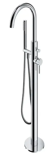 OMNIRES Y - Vanová baterie do podlahy, s tělesem, chrom Y1233CR