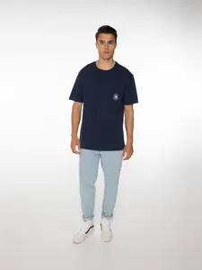 Pánské bavlněné tričko protest isiah modrá xl