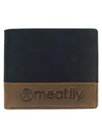 Meatfly kožená peněženka Eddie Premium Black/Oak | Černá | Velikost One Size