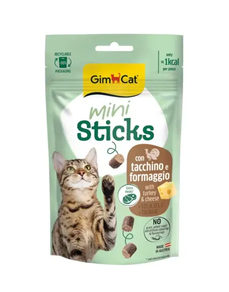 GimCat Mini Sticks - krůta a sýr 50 g