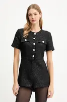 Overal Bardot černá barva, 60098PB