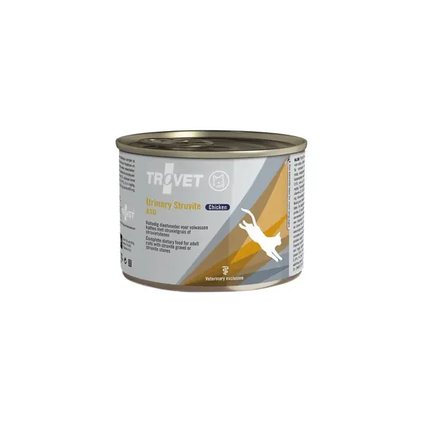 Trovet Urinary Struvite Cat konzerva, s kuřecím (ASD) 200 g