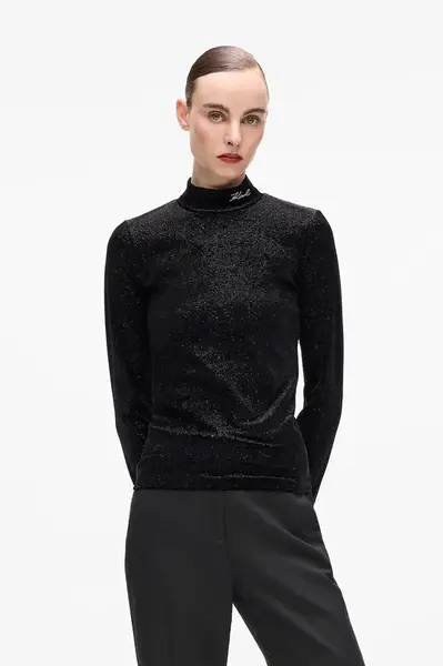 Tričko s dlouhým rukávem Karl Lagerfeld