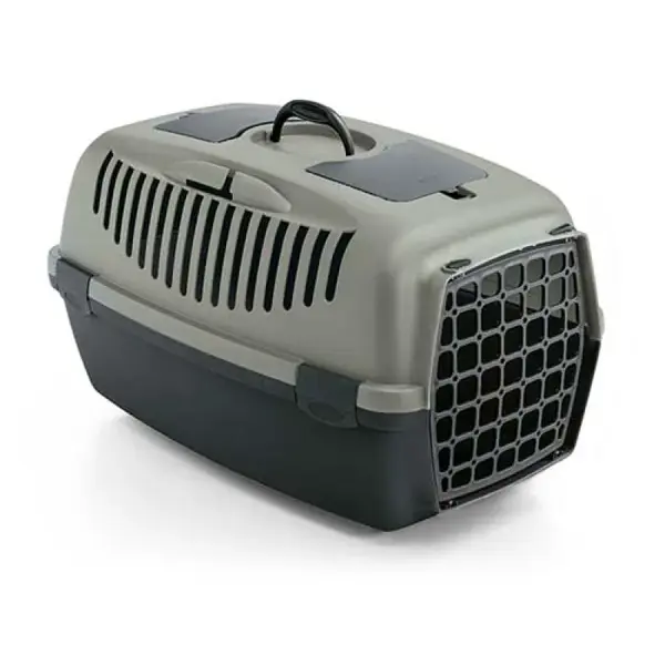 STEFANPLAST Gulliver 2 Green Line sivá/sivozelená 55x36x35cm plastové dvierka 90% z recyklovaného plastu