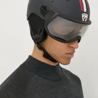 Lyžařská přilba Rossignol Allspeed Visor Impacts Photochromatic černá barva, RKKH200