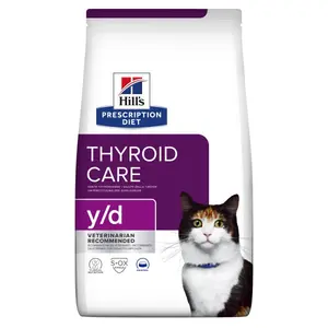Hill's Prescription Diet y/d Thyroid Care suché krmivo pre mačky 1,5 kg
