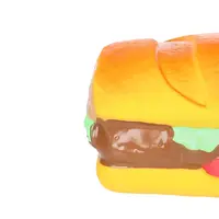 Flamingo pískacia hračka z latexovej gumy - hamburger, hotdog 1 ks