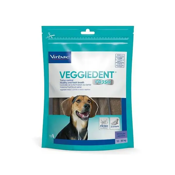 Virbac Veggiedent Fr3sh žuvací pásik M (10-30 kg)