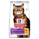 Hill's Science Plan Adult Sensitive Stomach & Skin krmivo pre mačky 1,5 kg