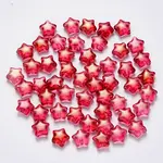 Spray Painted Glass Beads