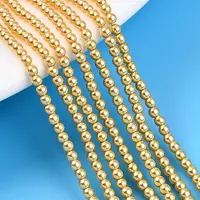 Baking Painted Pearlized Glass Pearl Bead Strands