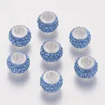 Rondelle Polymer Clay European Beads