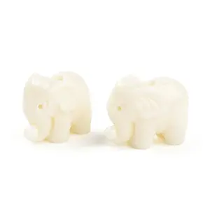 Dyed Elephant Synthetic Coral Beads