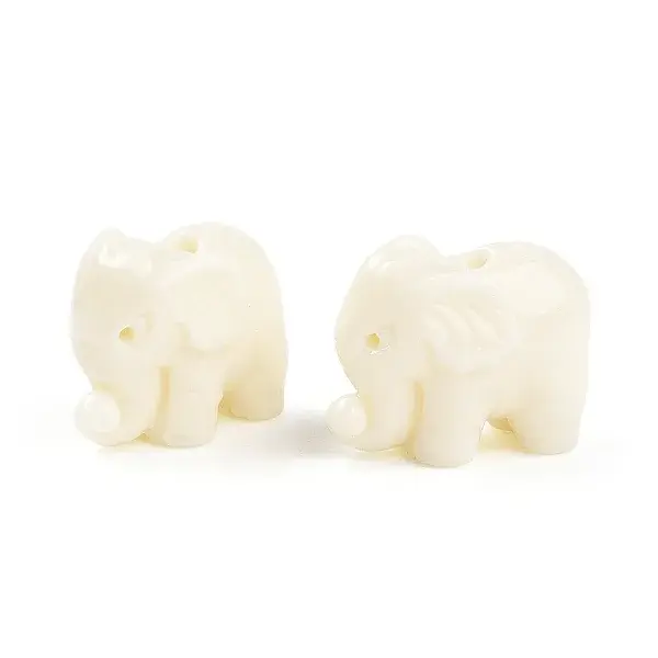 Dyed Elephant Synthetic Coral Beads