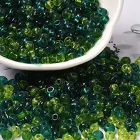 Transparent Colours 6/0 Glass Round Seed Beads