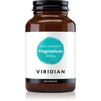 Viridian Nutrition High Potency Magnesium 300 mg kapsuly na podporu zníženia miery únavy a vyčerpania 120 cps